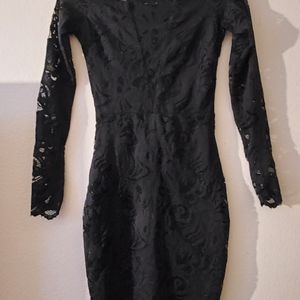 H&M black lace dress